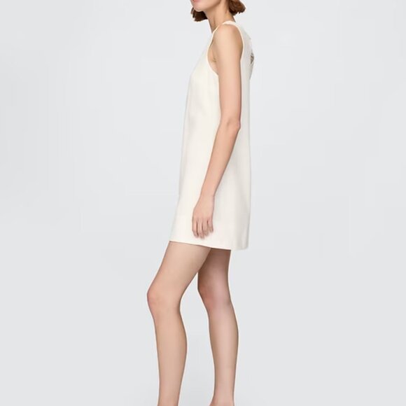 GAP Linen-Blend Mini Shift Dress | New Off-White | Size S | NWT - Picture 4 of 5